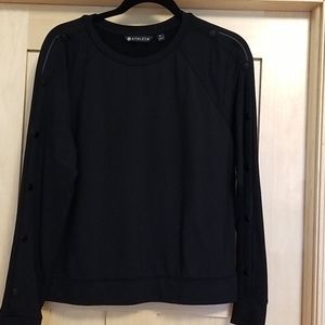 Athleta snap sleeve sweatshirt